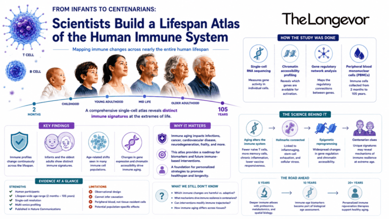 From Infants to Centenarians: Scientists Build a Lifespan Atlas of the Human Immune System